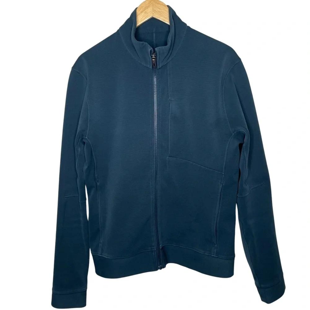 lululemon Men’s Sojourn Full Zip Jacket Nocturnal Teal Large